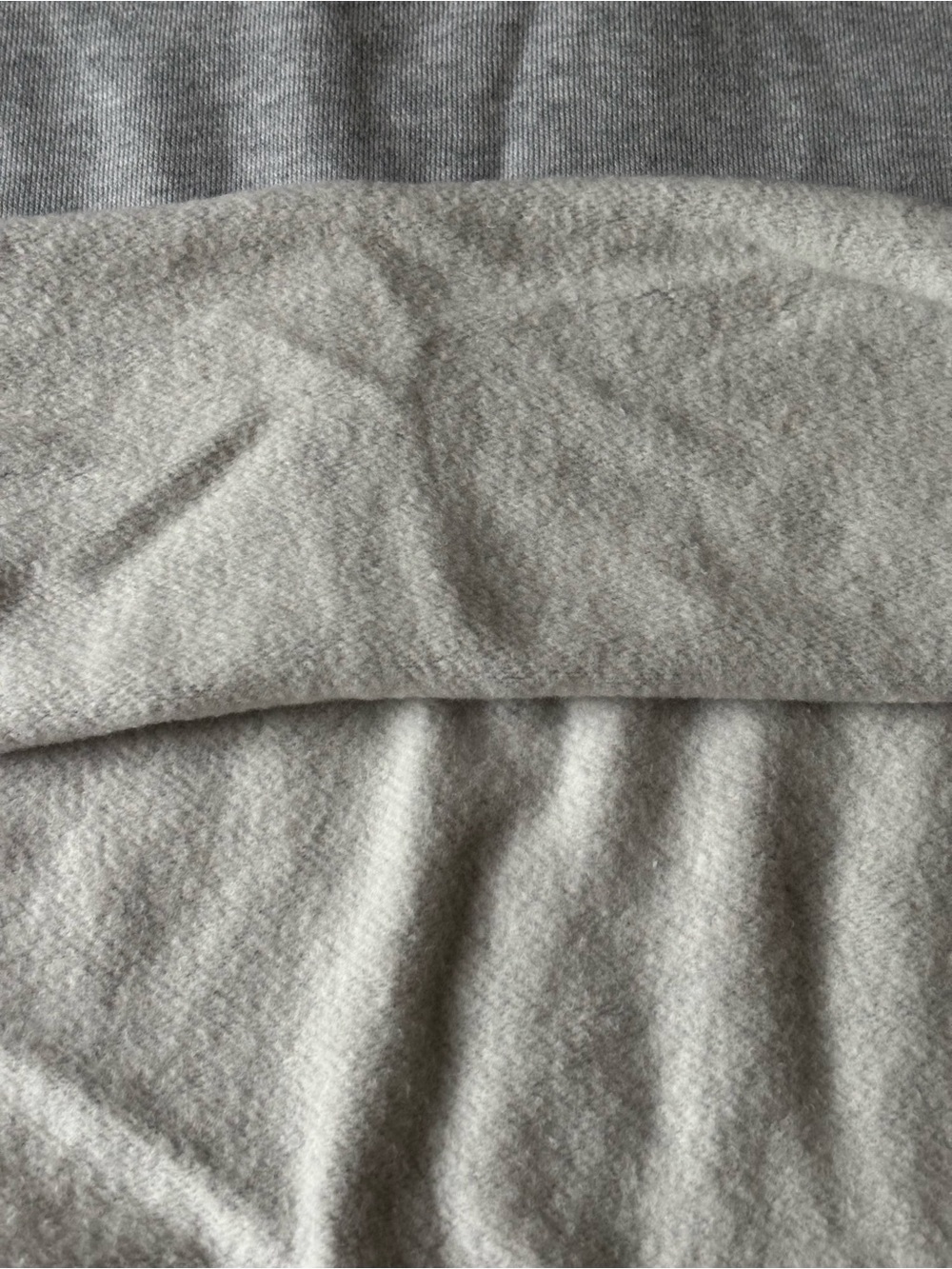 Aerie Fleece of Mind Cropped Polo Henley Collared Fleece Sweatshirt Grey Size M - Picture 10 of 14